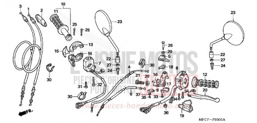 LEVA MANUBRIO/INTERRUTTORE/CAVO FMX6505 di 2005